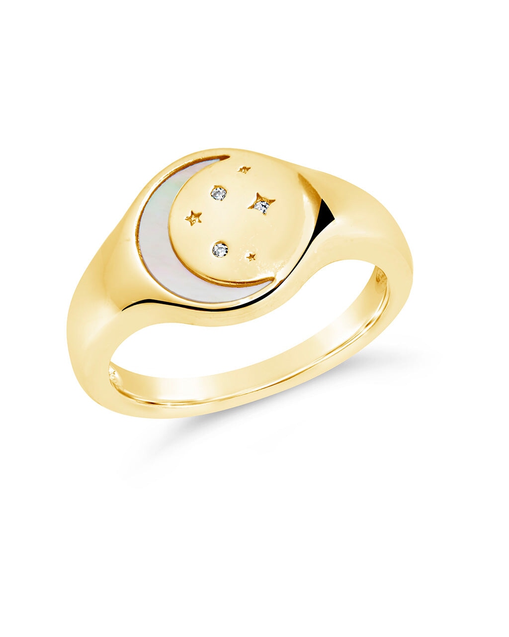 Rimi Signet Ring Ring Sterling Forever Gold 6 