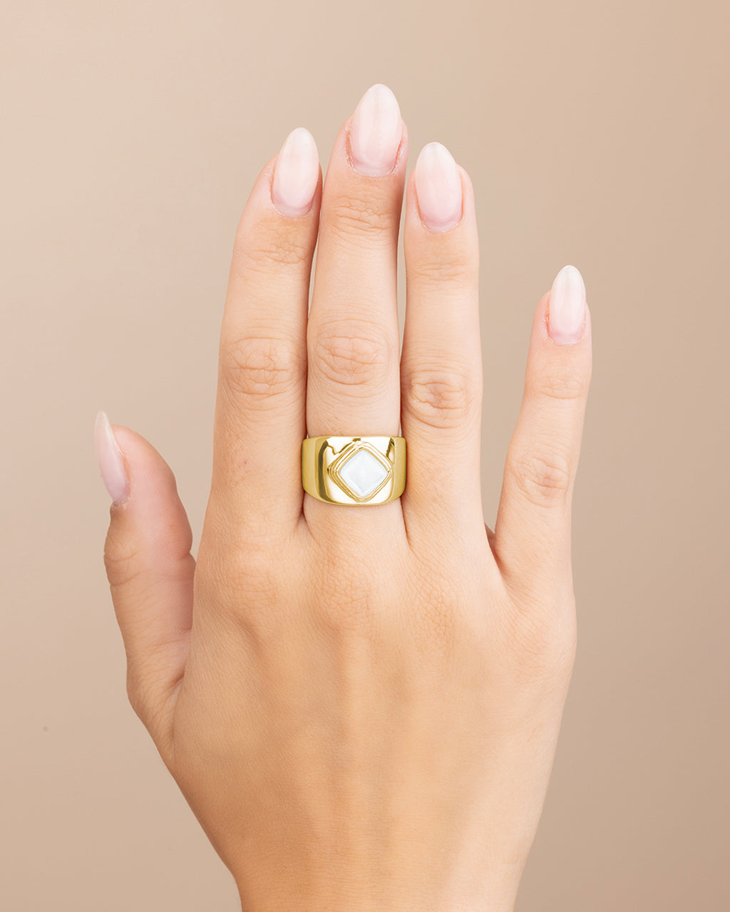 Sterling Silver Priya Moonstone Ring