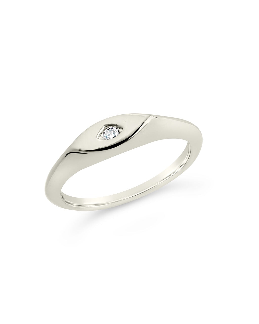Junia Thin Signet Ring Ring Sterling Forever Silver 6 