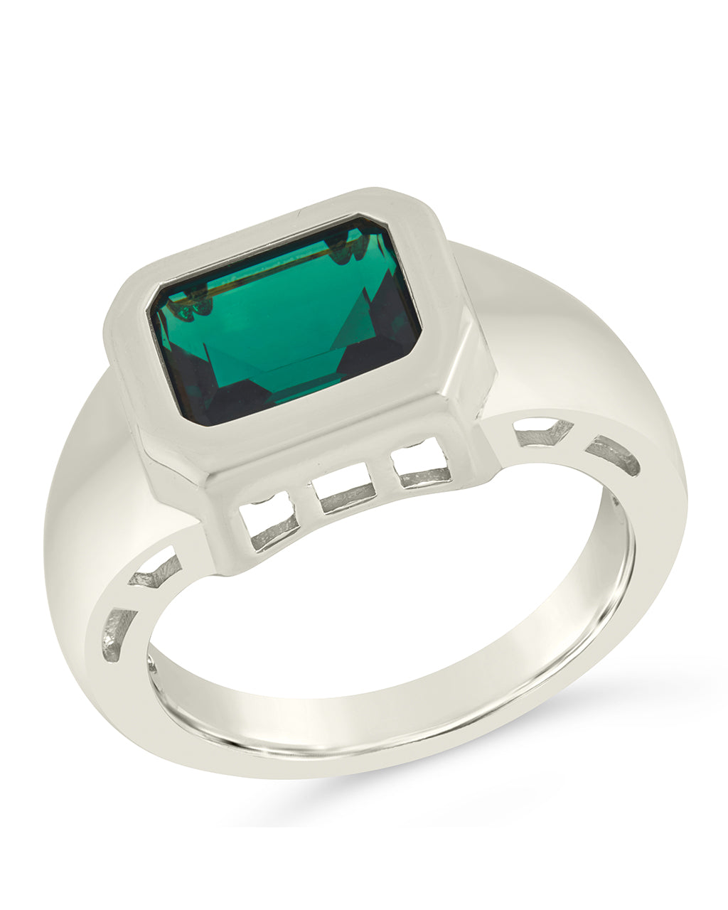 Calder CZ Statement Signet Ring