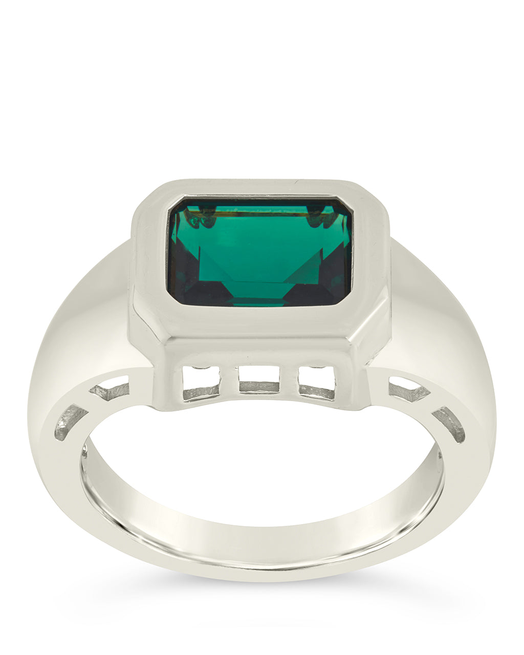 Calder CZ Statement Signet Ring