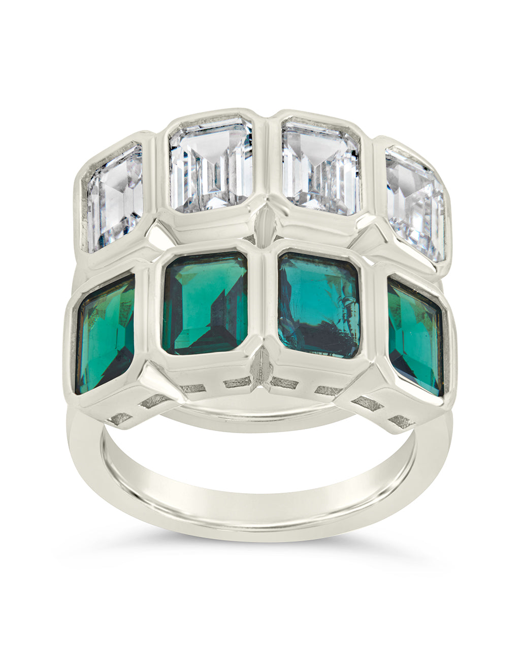 Harlen Bezel CZ Ring Set