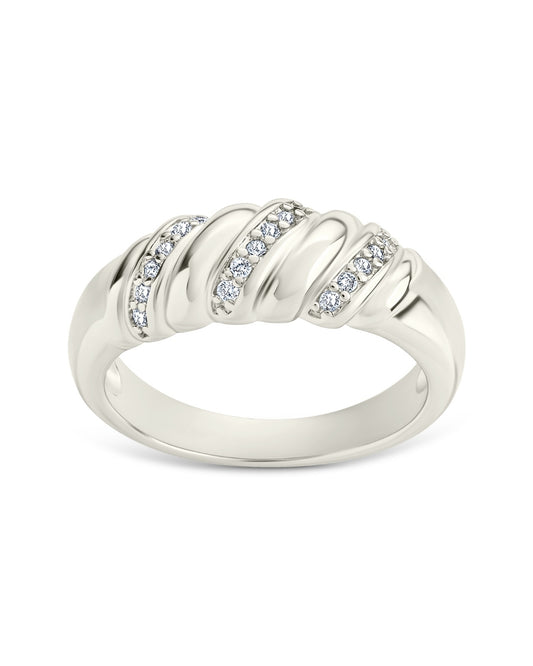 Tonya CZ Twisted Ring