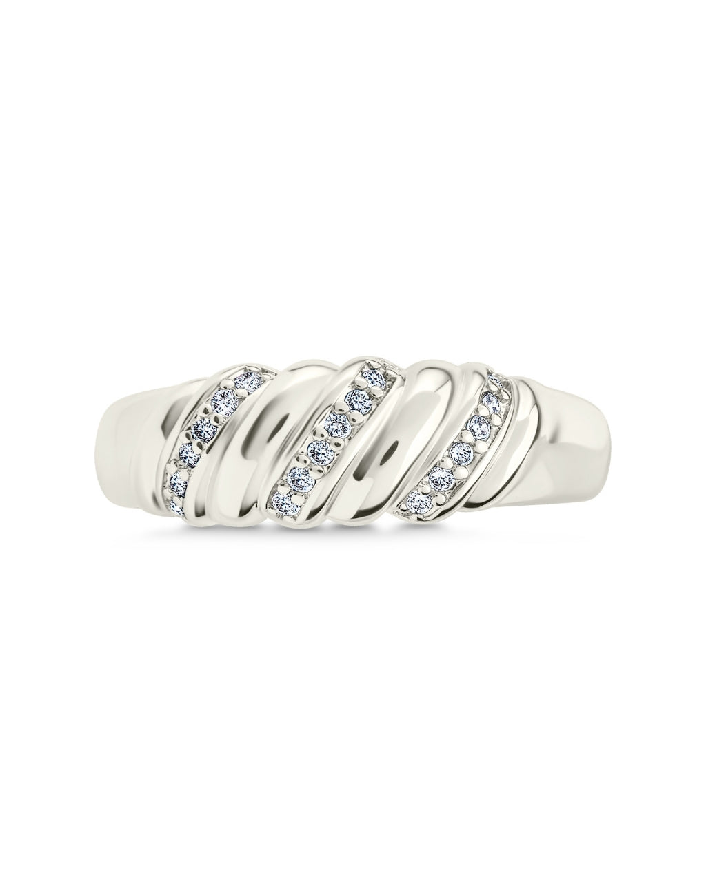 Tonya CZ Twisted Ring