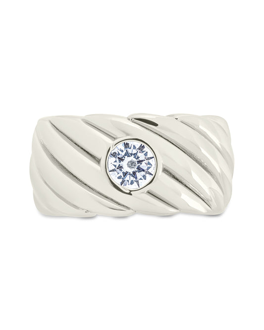 Blythe Woven CZ Ring