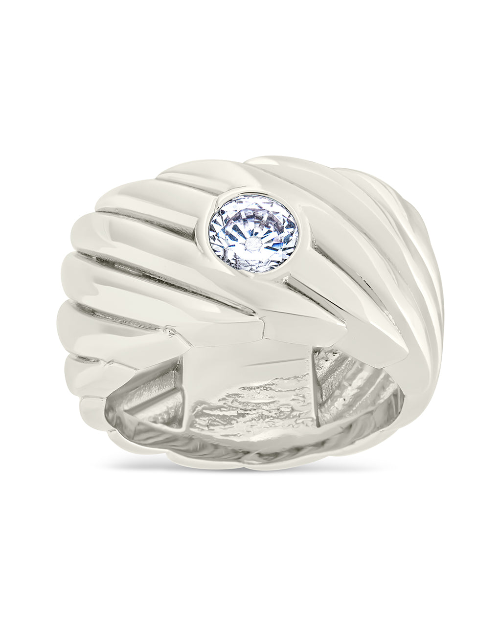 Blythe Woven CZ Ring