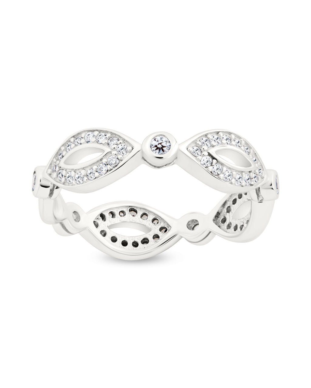 Sterling Silver Open Swing Ring