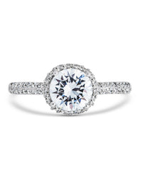 silver diamond ring