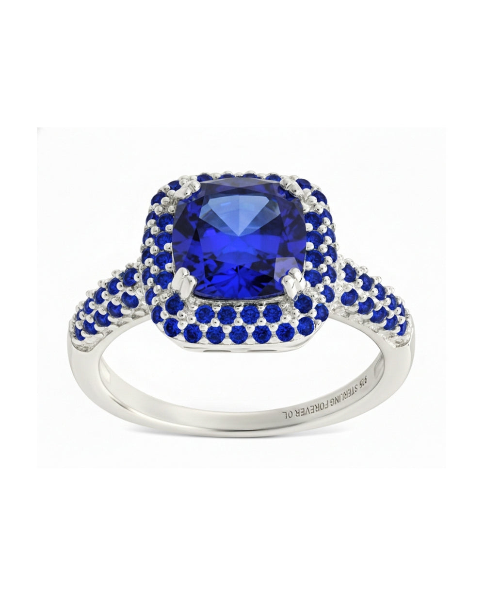 Sterling Silver Sapphire CZ Legacy Ring