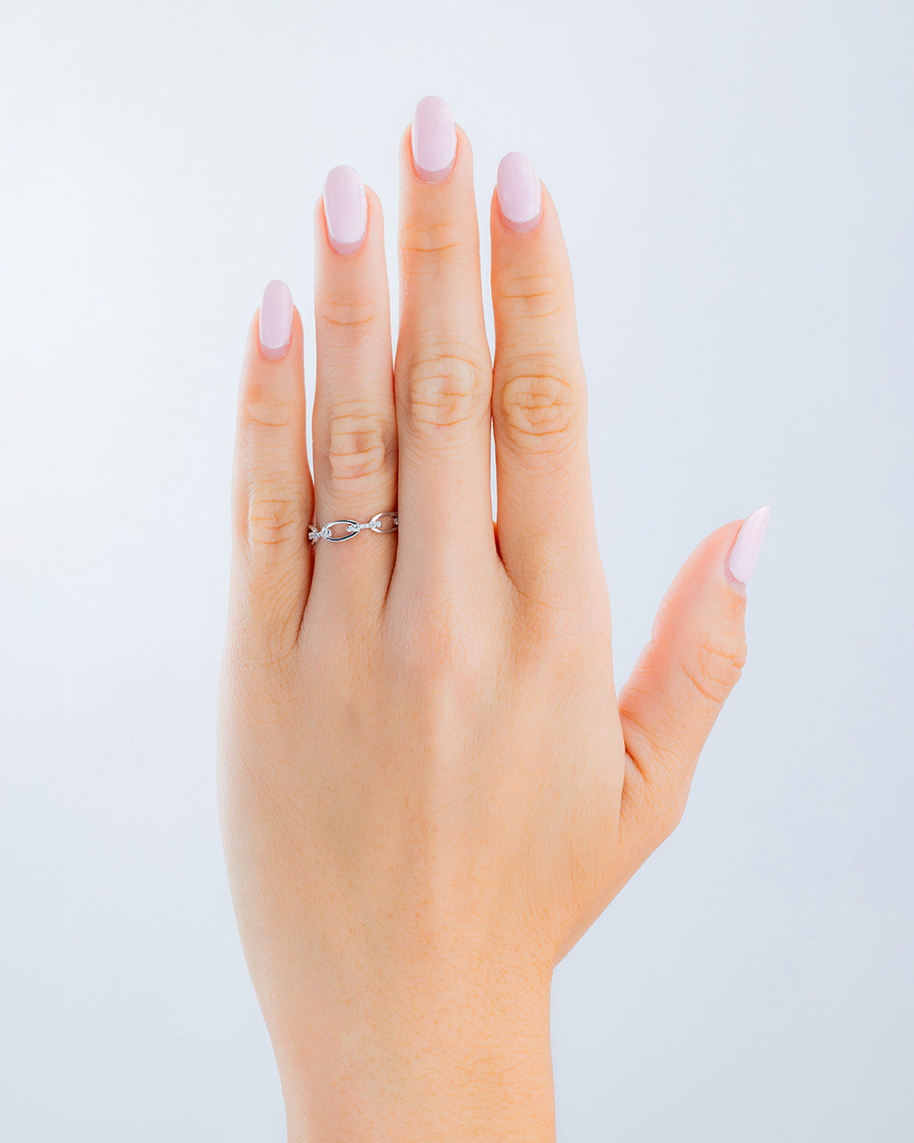 Open Chain Link CZ Ring | Sterling Silver – Sterling Forever