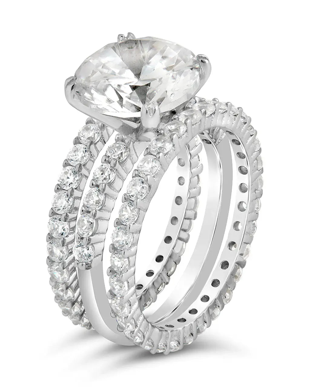Cheap silver ring set deals