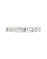 Sterling Silver Ethel CZ Band Ring - Sterling Forever