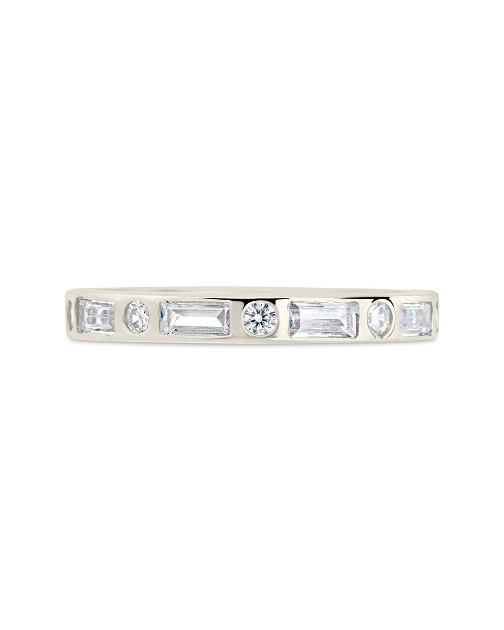 Sterling Silver Ethel CZ Band Ring - Sterling Forever