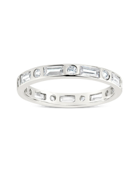 Sterling Silver Ethel CZ Band Ring