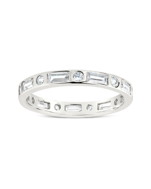 Sterling Silver Ethel CZ Band Ring