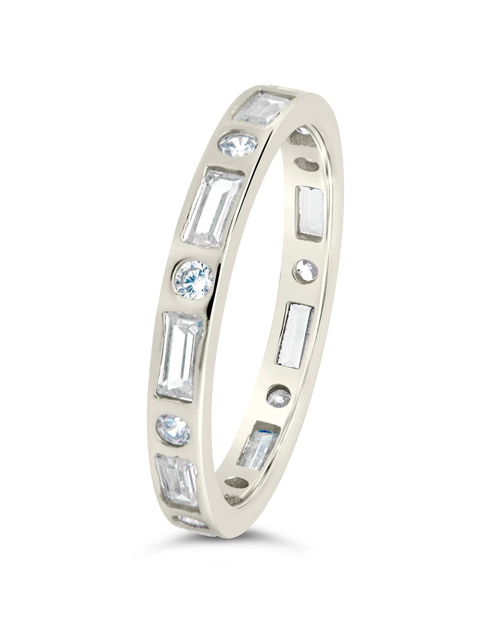 Sterling Silver Ethel CZ Band Ring - Sterling Forever