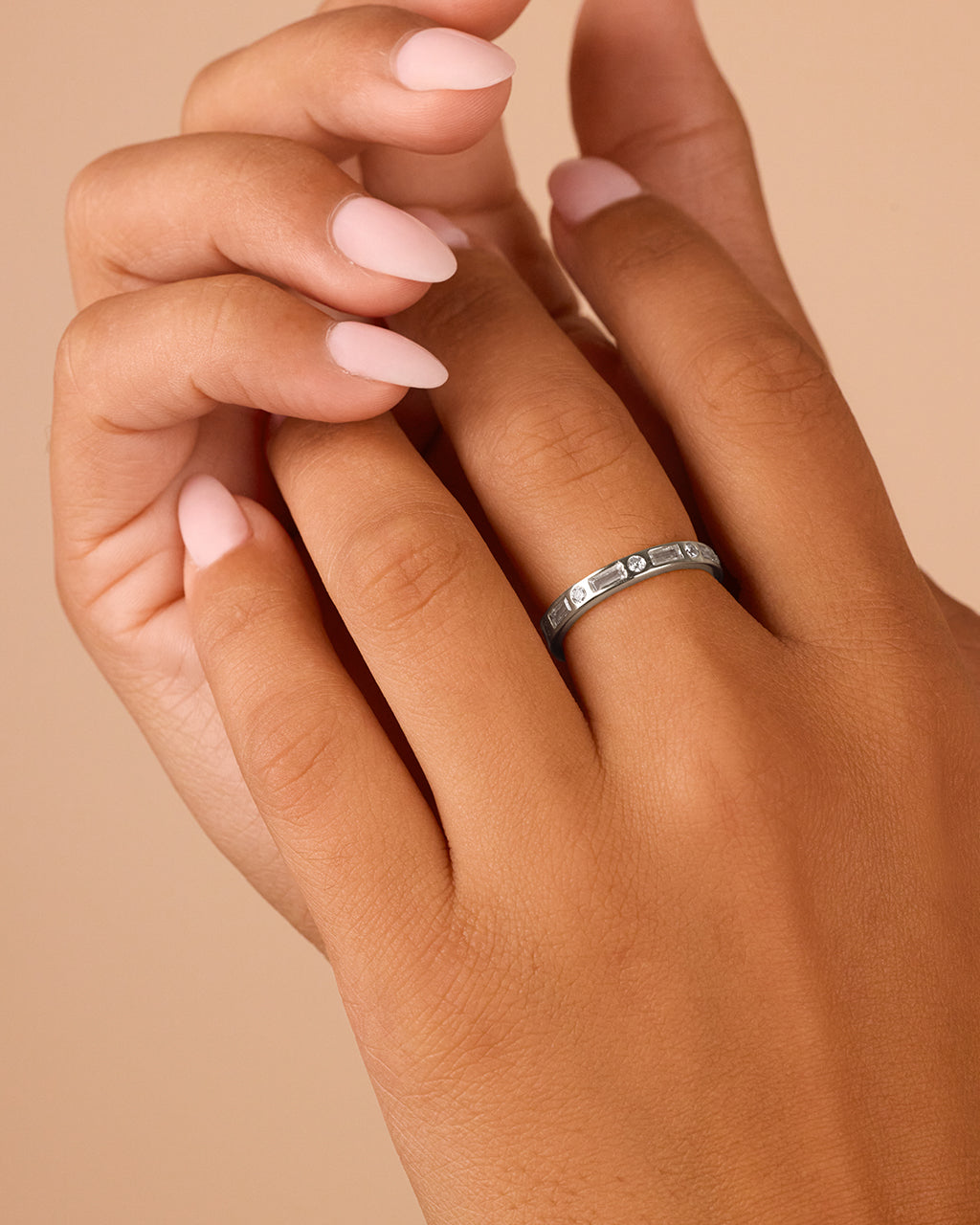 Sterling Silver Ethel CZ Band Ring