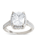 Sterling Silver Jessa CZ Radiant Ring - Sterling Forever
