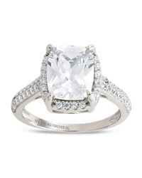 Sterling Silver Jessa CZ Radiant Ring - Sterling Forever