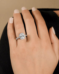 Sterling Silver Jessa CZ Radiant Ring