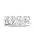 Sterling Silver Melody CZ Bezel Ring Set of 3 - Sterling Forever