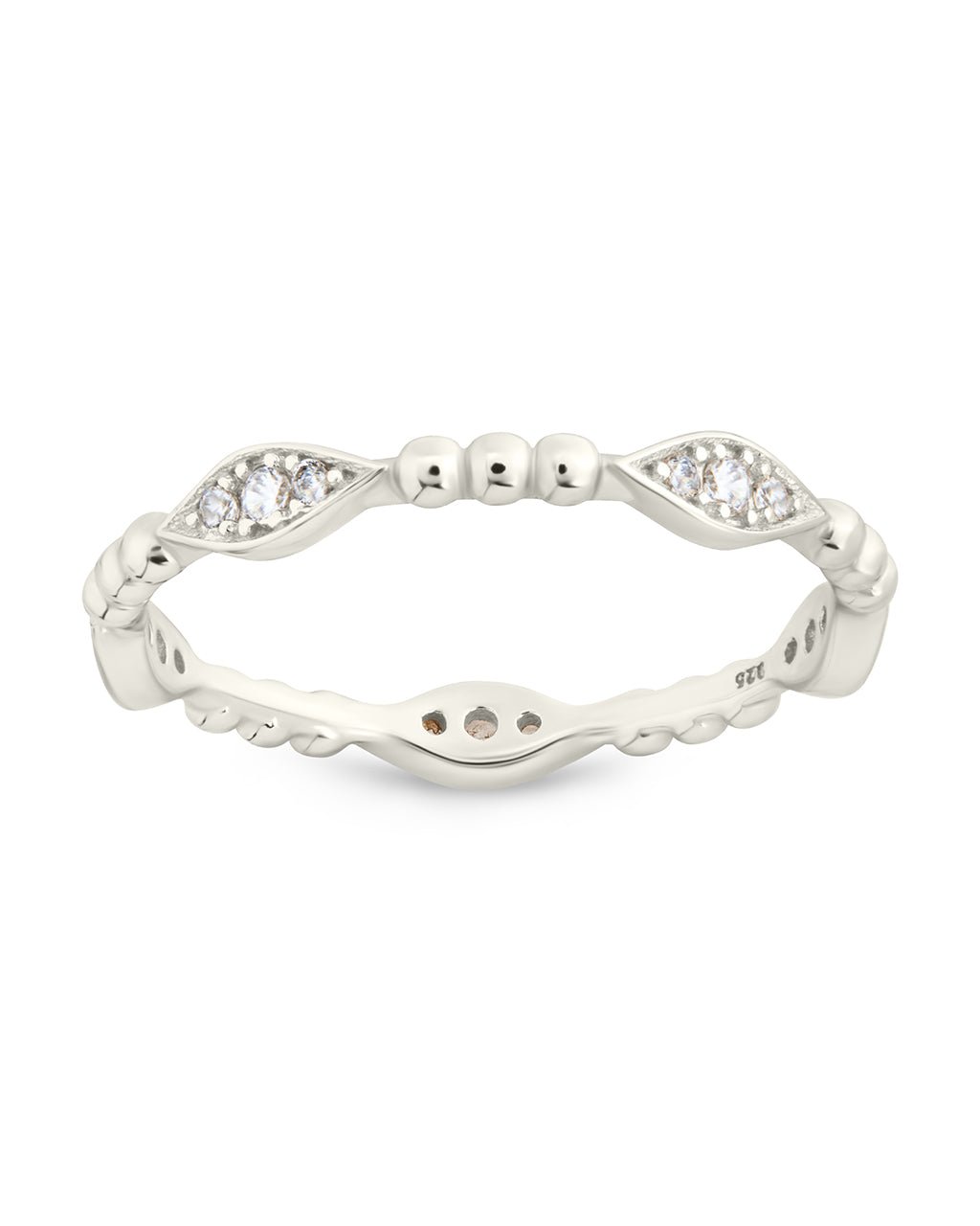 Sterling Silver Lydia CZ Bubble Ring