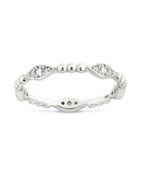 Sterling Silver Lydia CZ Bubble Ring