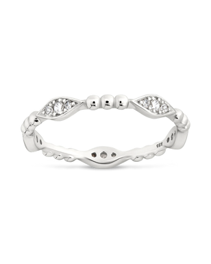 Sterling Silver Lydia CZ Bubble Ring