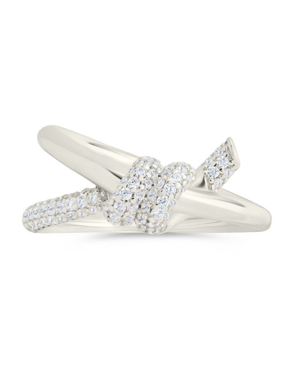 Sterling Silver Irene CZ Twisted Ring - Sterling Forever
