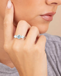 Sterling Silver Nia CZ Round Ring - Sterling Forever