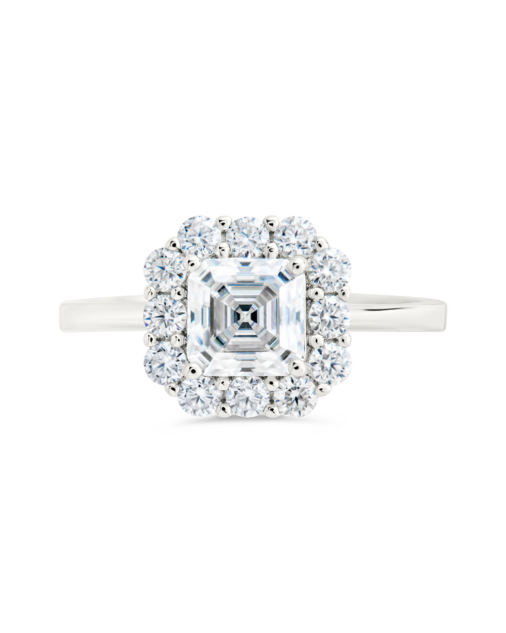 Sterling Silver Shaina CZ Cushion Ring