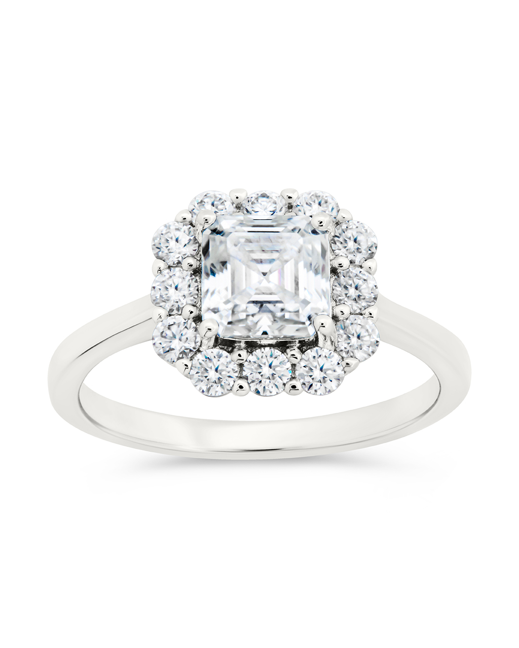 Sterling Silver Shaina CZ Cushion Ring