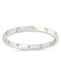 Sterling Silver Mindy CZ Studded Ring - Sterling Forever