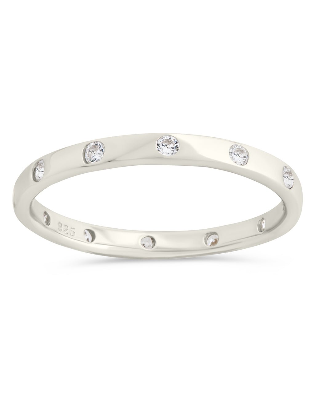 Sterling Silver Mindy CZ Studded Ring - Sterling Forever