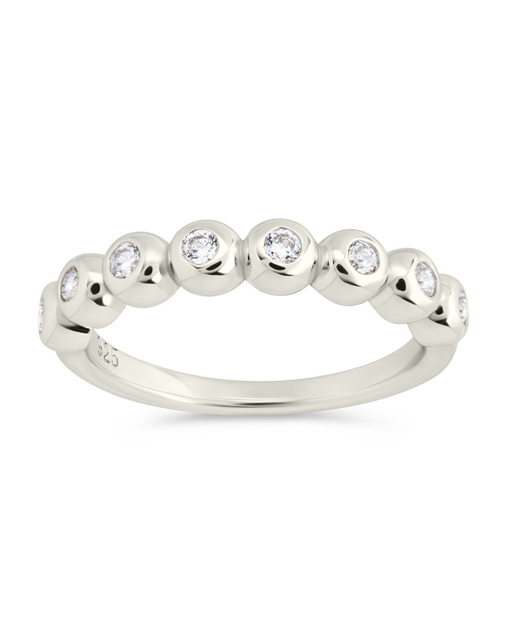 Sterling Silver Trisha CZ Bezel Ring - Sterling Forever