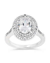 Sterling Silver Cohen CZ Ring - Sterling Forever