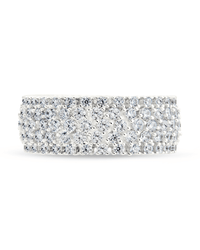 Sterling Silver Yvonne CZ Stacking Ring - Sterling Forever