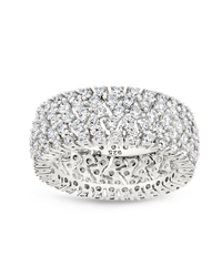 Sterling Silver Yvonne CZ Stacking Ring - Sterling Forever