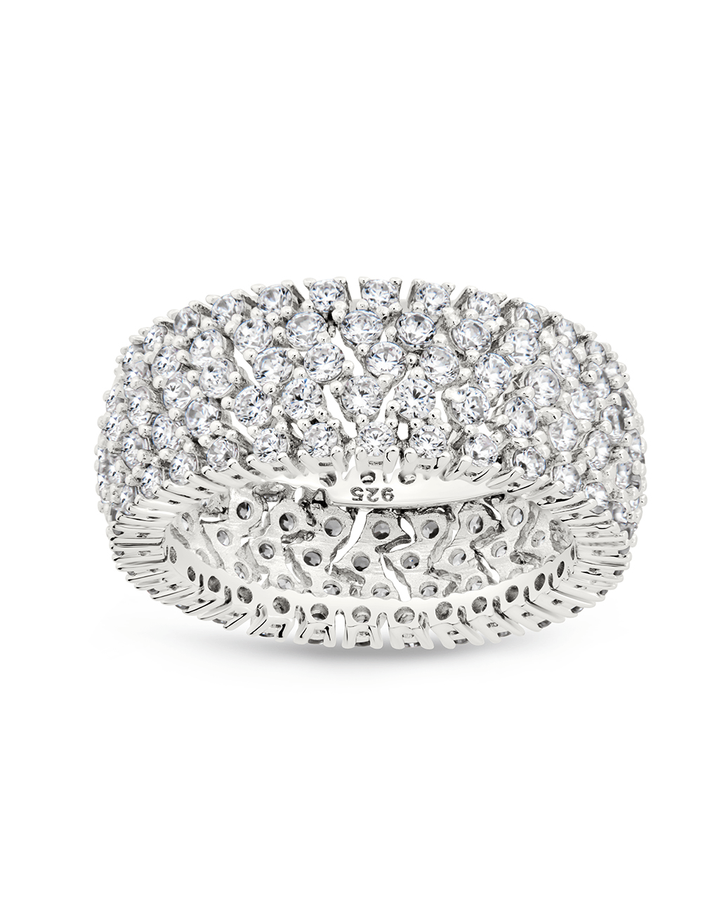 Sterling Silver Yvonne CZ Stacking Ring - Sterling Forever