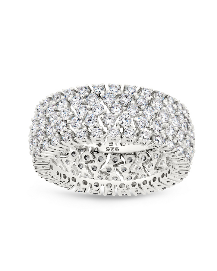 Sterling Silver Yvonne CZ Stacking Ring