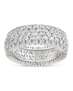 Sterling Silver Yvonne CZ Stacking Ring