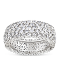 Sterling Silver Yvonne CZ Stacking Ring