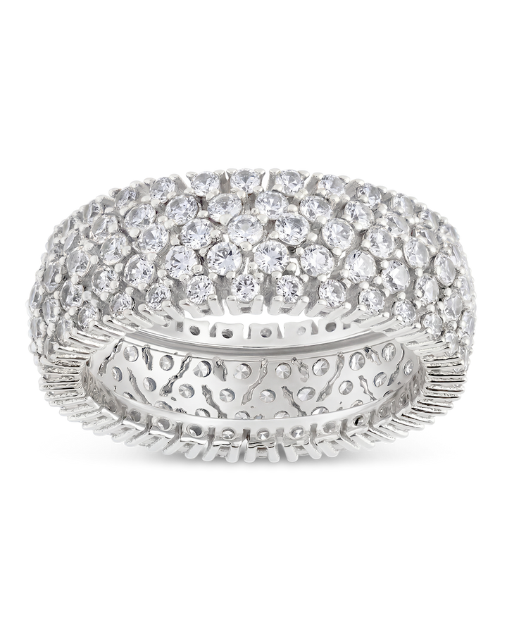Sterling Silver Yvonne CZ Stacking Ring