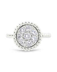 Sterling Silver Casey CZ Circle Ring - Sterling Forever