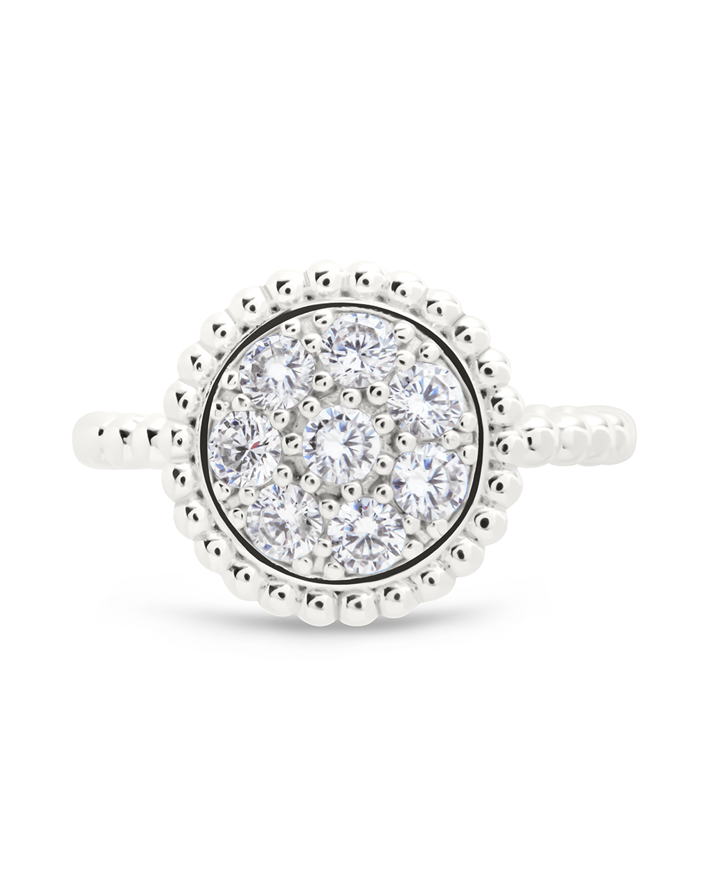 Sterling Silver Casey CZ Circle Ring - Sterling Forever
