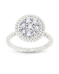 Sterling Silver Casey CZ Circle Ring - Sterling Forever