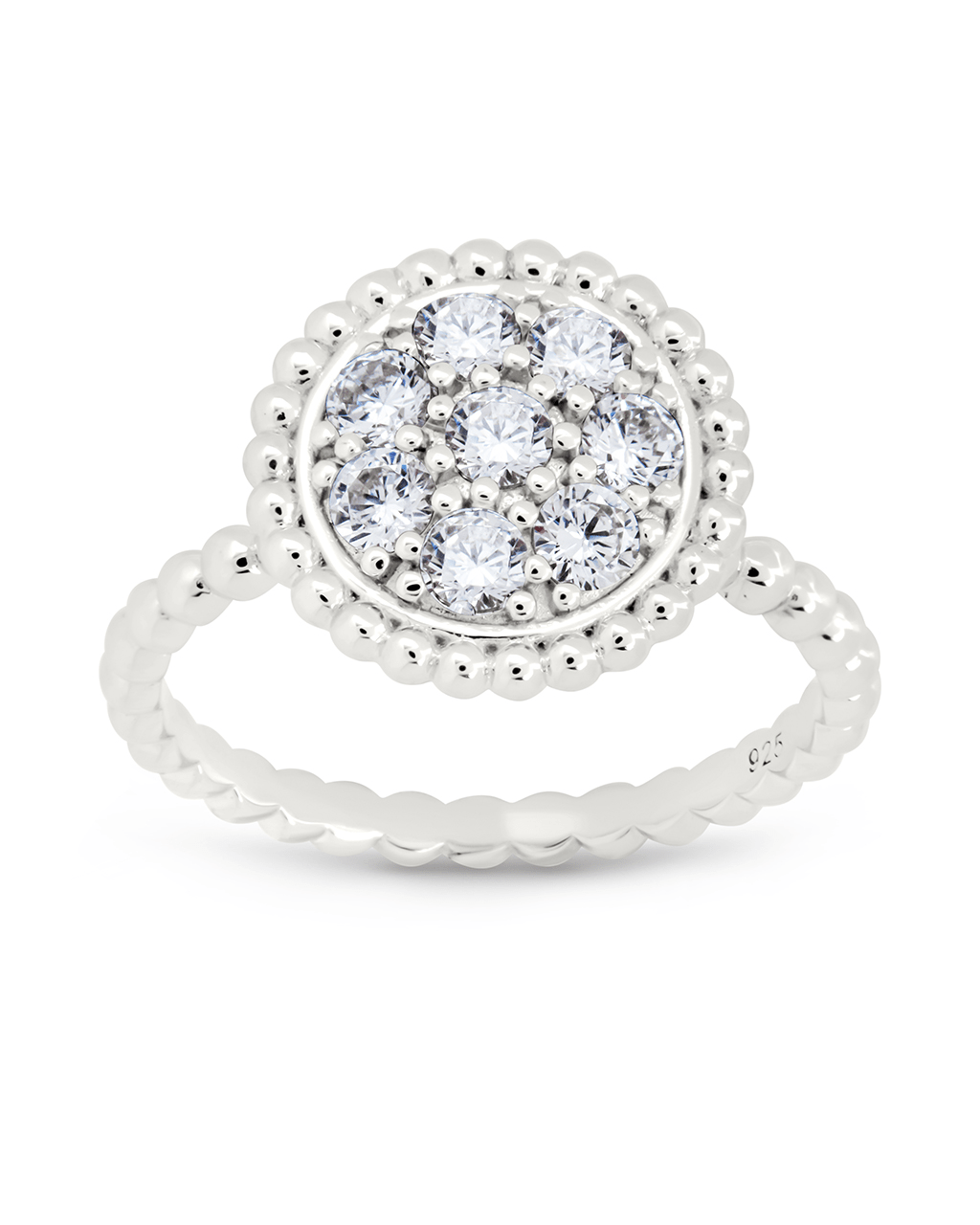 Sterling Silver Casey CZ Circle Ring - Sterling Forever