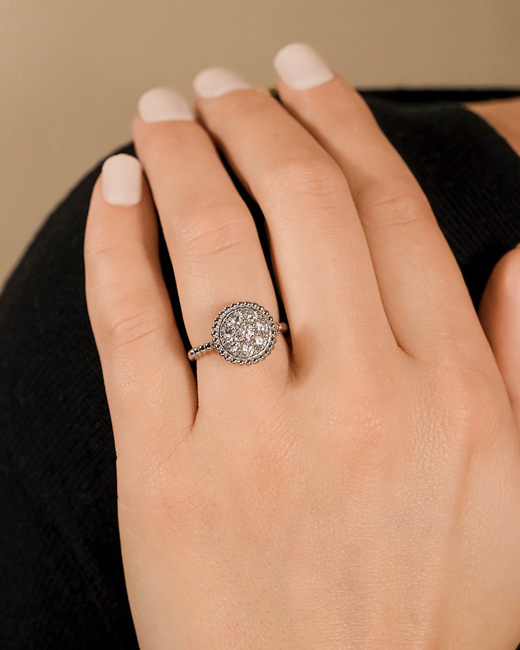 Sterling Silver Casey CZ Circle Ring - Sterling Forever