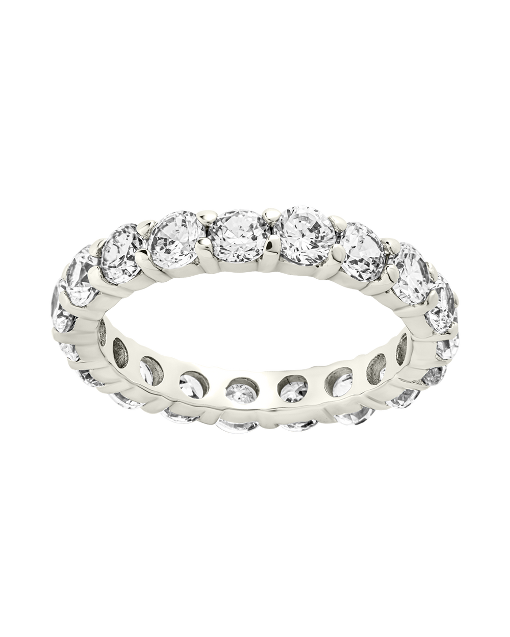Sterling Silver Gracie CZ Eternity Ring