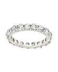 Sterling Silver Gracie CZ Eternity Ring - Sterling Forever